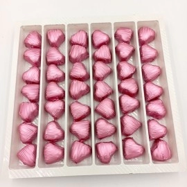 Renkli Sargılı Special Çikolata Pembe Kalp